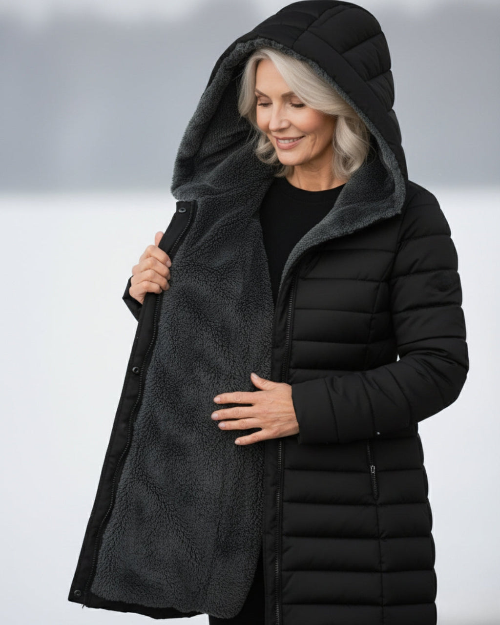 Julie | Fleece Lined Puffer Coat