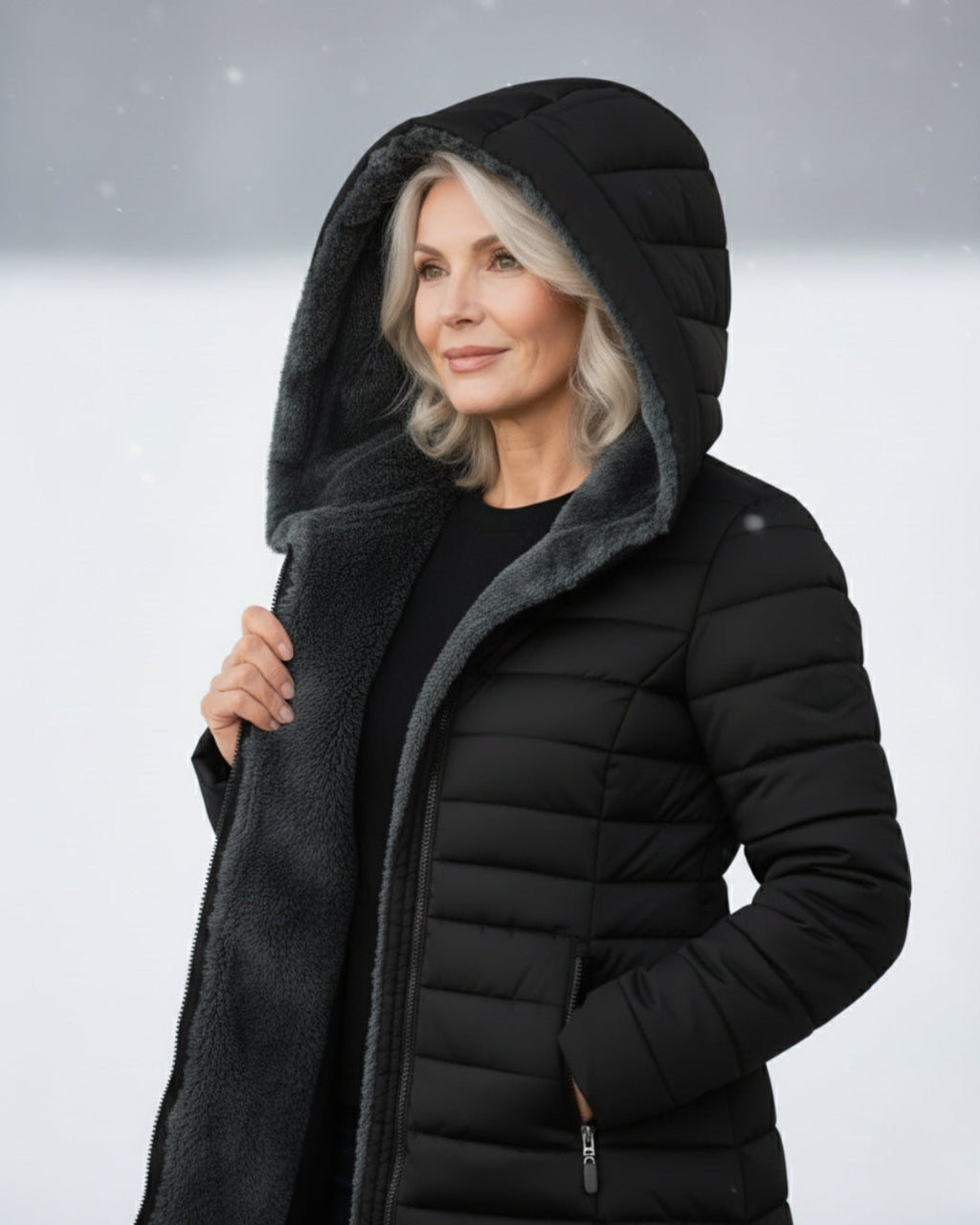 Julie | Fleece Lined Puffer Coat