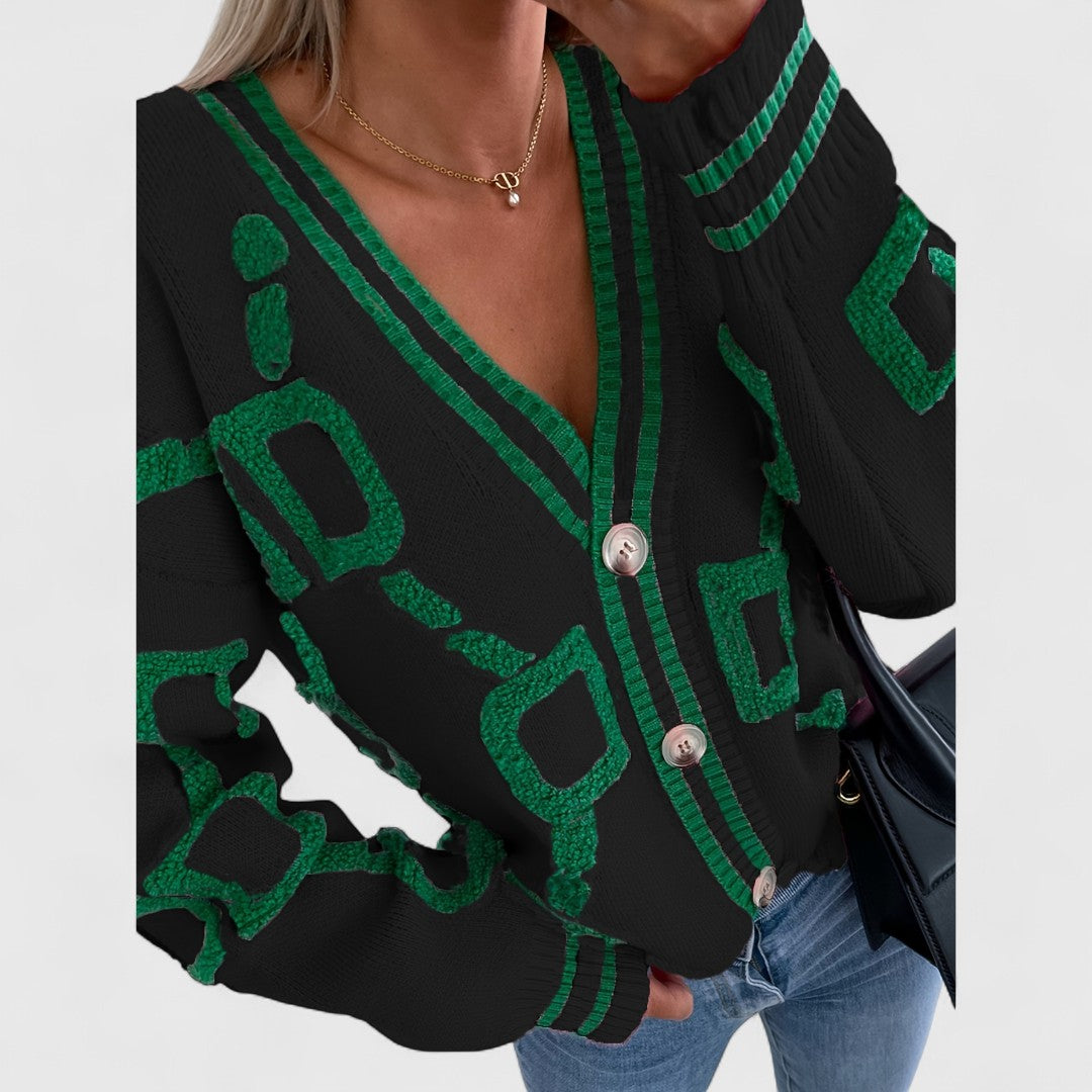 Cristine - Block Knit Cardigan