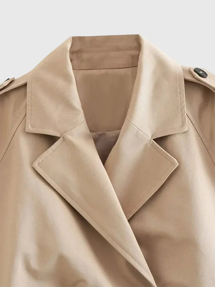 Claire | Cropped Trench Coat