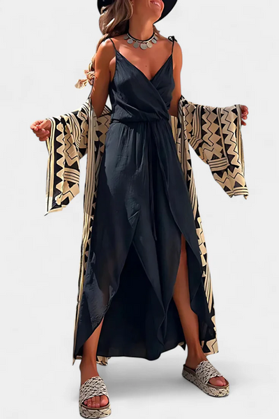 Lizzie - Washed Cotton Jumpsuit with Side Slits