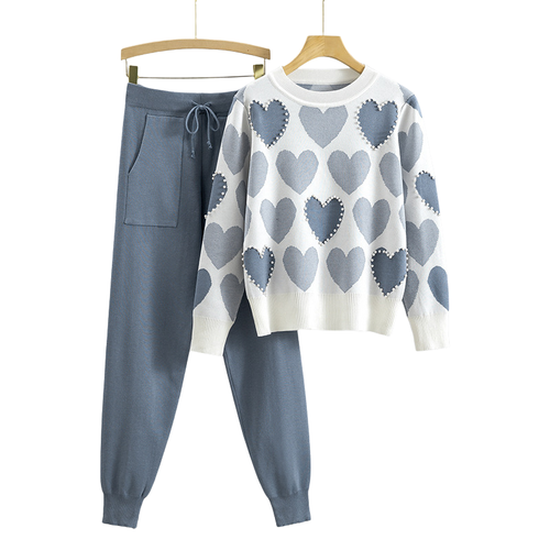 Amara™ – Heart Pattern Knit Set
