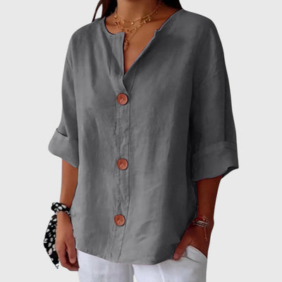 Reza - Casual Textured Blouse