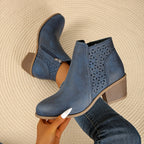 Women's Laser-Cut Orthopaedic Ankle Boots