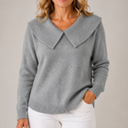 Women's Oversized Collar Knit Sweater