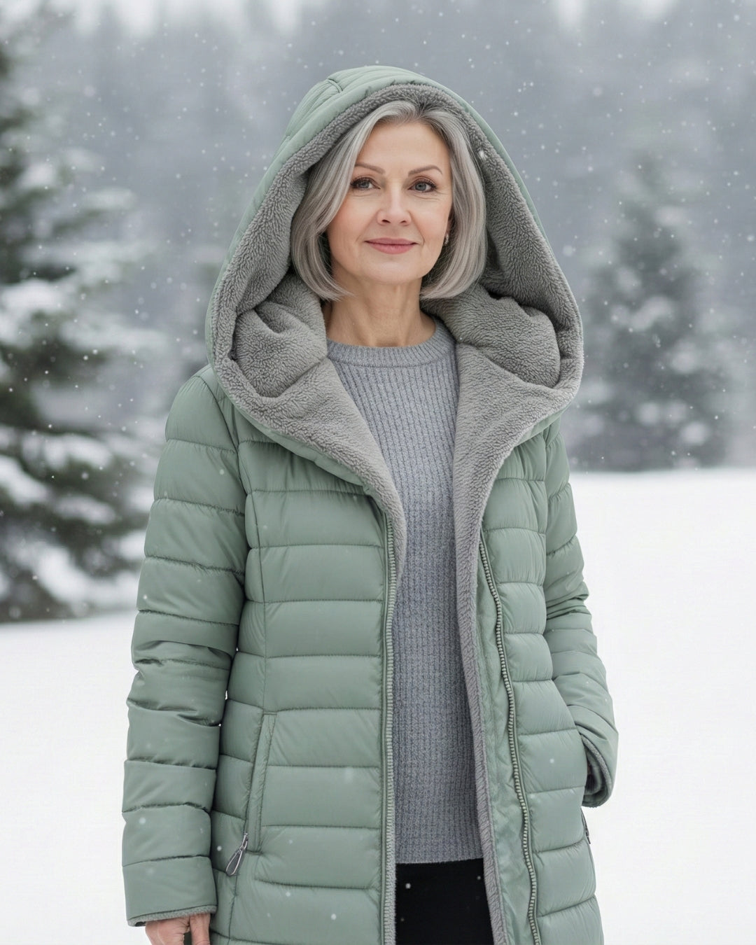 Julie | Fleece Lined Puffer Coat