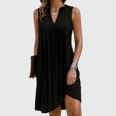 Nelia - V-Neck Shift Dress