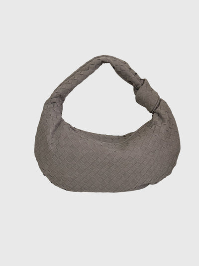 Celeste | Knotted Braided Medium Suede Bag