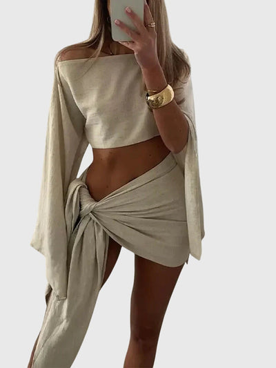 Amoura | Graceful Draped Set