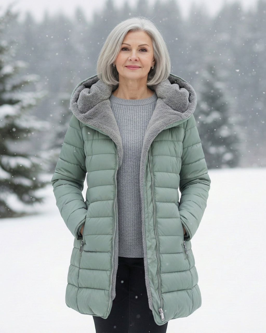 Julie | Fleece Lined Puffer Coat