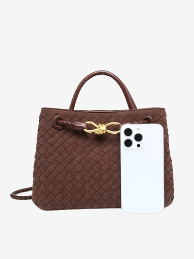 Malia | Textured Compact Woven Crossbody