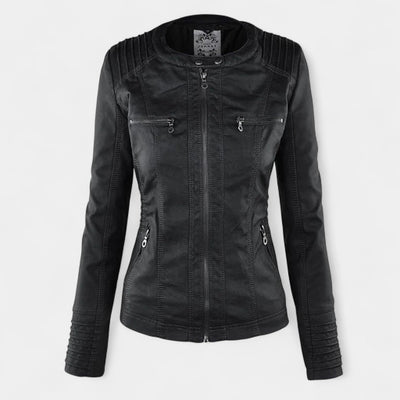Rose™ - CHIC WEATHERPROOF EVERYDAY LEATHER JACKET