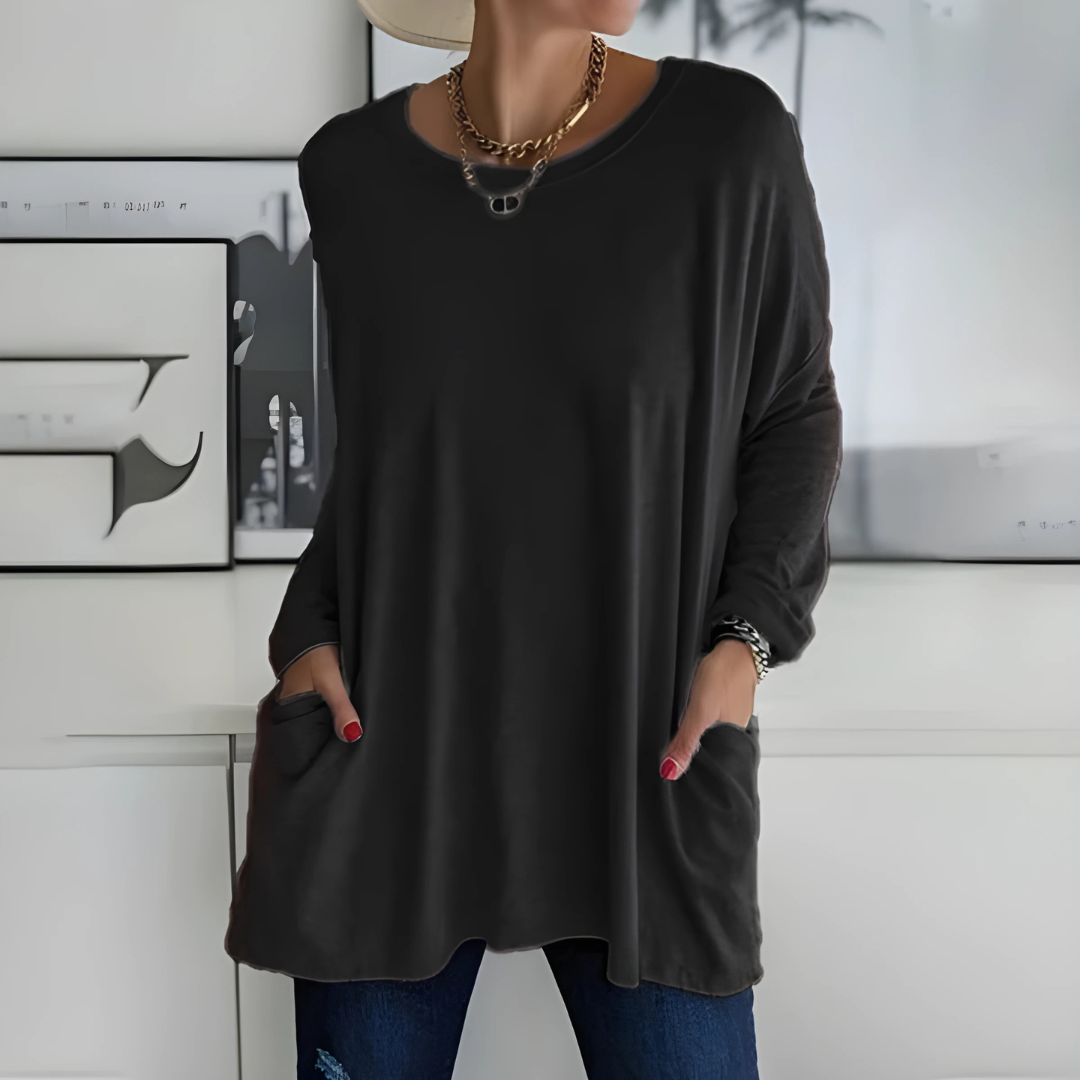 Moira - Relaxed Long Sleeve Top