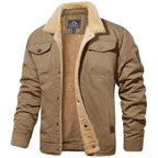 Men's Sherpa-Collar Fleece Jacket