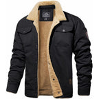 Men's Sherpa-Collar Fleece Jacket