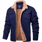 Men's Sherpa-Collar Fleece Jacket