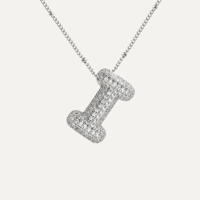 Savannah | Diamond Bubble Letter Necklace