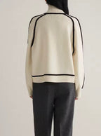 Women's Color-Block Turtleneck Sweater