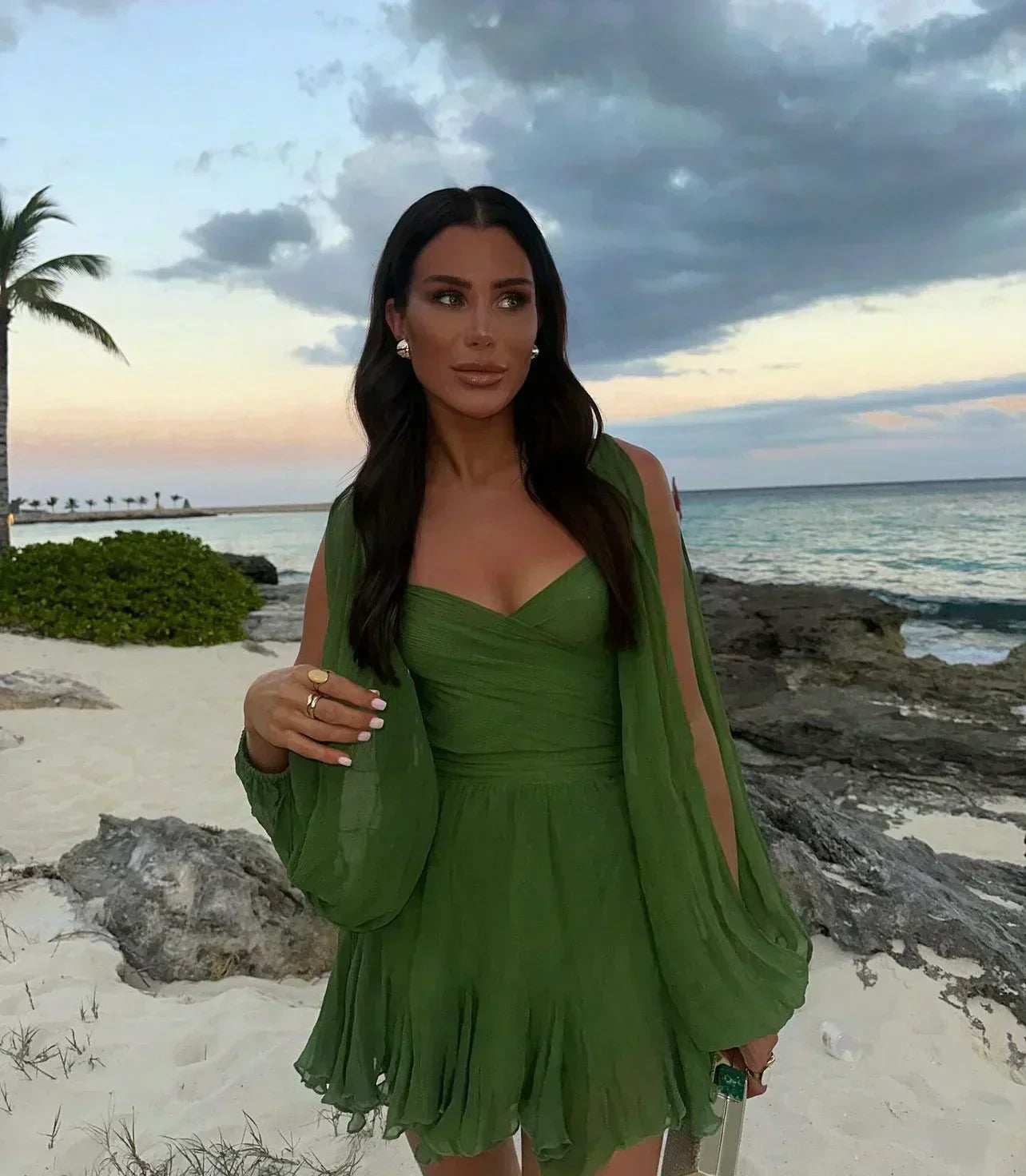 Roxy - Mini Dress with Elegant Sleeves