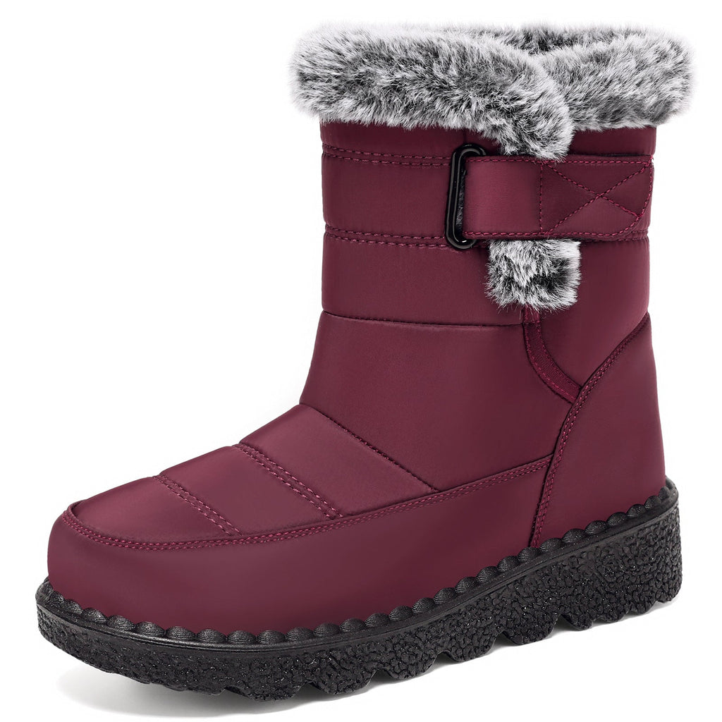 Anti-Slip Faux Fur Winter Boots
