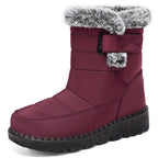 Anti-Slip Faux Fur Winter Boots