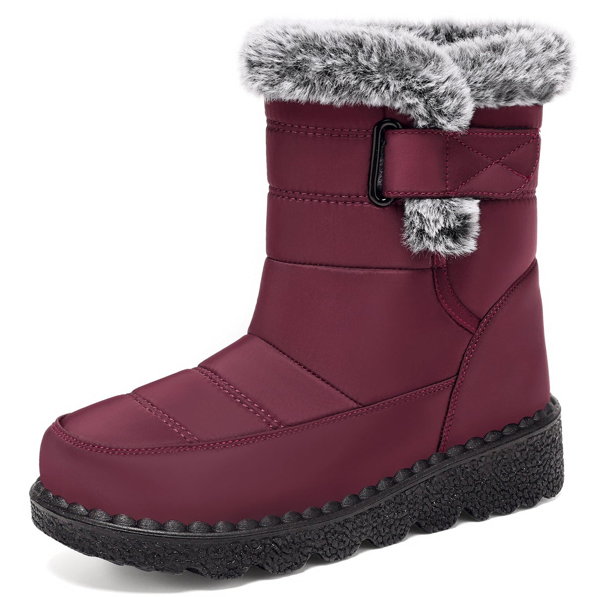 Anti-Slip Faux Fur Winter Boots