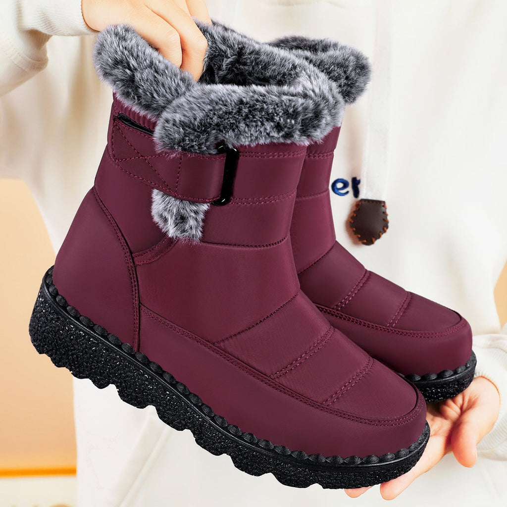 Anti-Slip Faux Fur Winter Boots