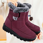Anti-Slip Faux Fur Winter Boots