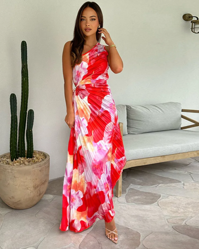 Amber - Vibrant Printed Gown