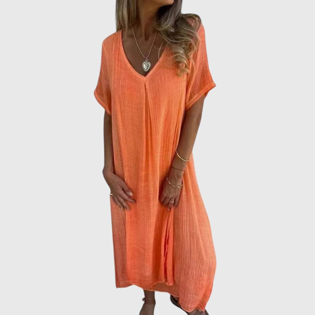 Lisanne - Comfortable dress with V-neck