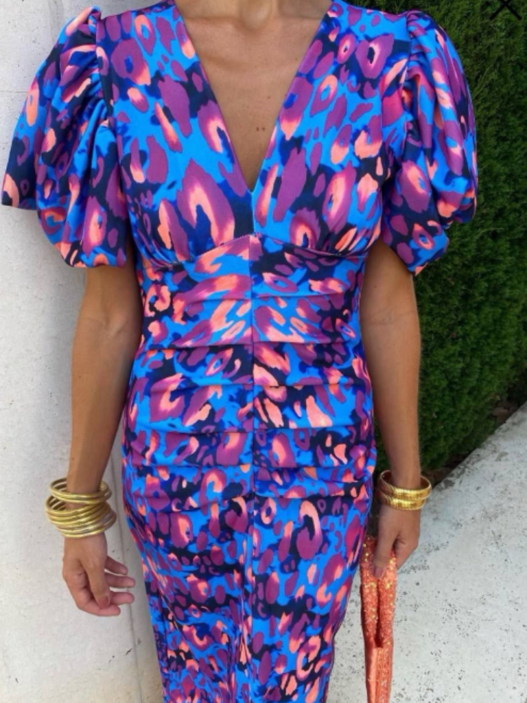 Ursula | Vivid Ruched Midi