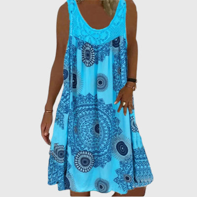 Stephanie - Ladies Sleeveless Comfortable Mini Dress