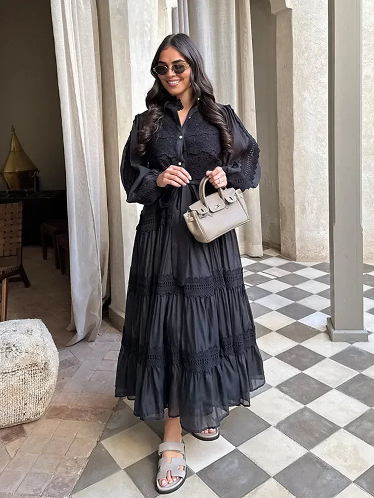 Lexi - Embroidery Maxi Dress