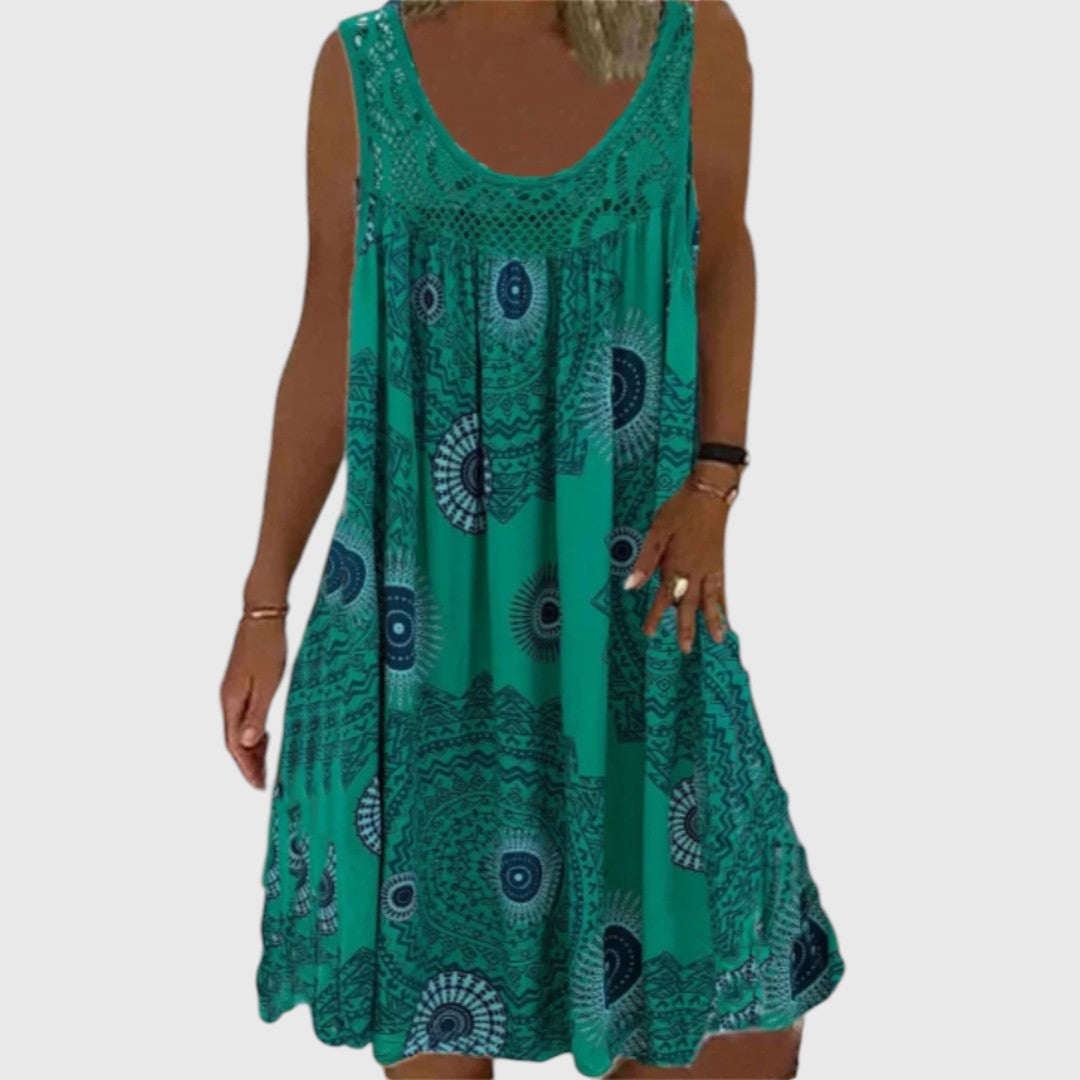 Stephanie - Ladies Sleeveless Comfortable Mini Dress