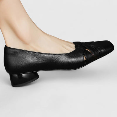 Tracey – Elegant Braided Low Heel Pumps