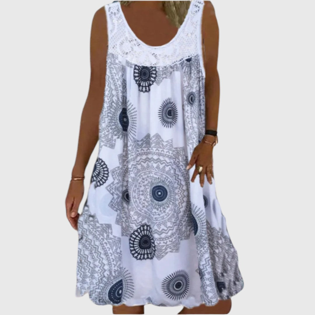 Stephanie - Ladies Sleeveless Comfortable Mini Dress