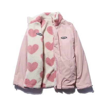 Dianne – Reversible Heart-Print Comfort Jacket