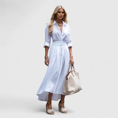 Louise – Elegant V-Neck Dress