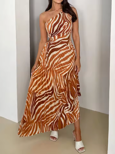 Amber - Vibrant Printed Gown