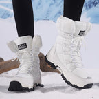 Women's Faux Fur Cuff Snow Boots
