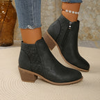 Women's Laser-Cut Orthopaedic Ankle Boots