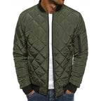 Men's Quilted Bomber Jacket
