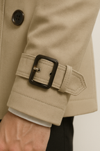 Men’s Belted Trench Coat – Classic Tailored Style Jacket