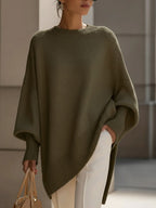 Carol | Mock-Neck Ribbed Quiet Sweater