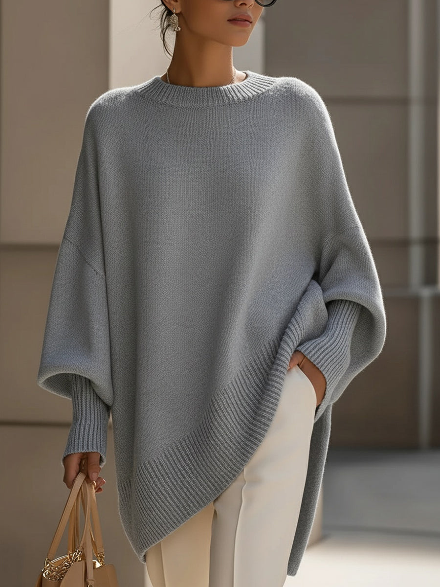 Carol | Mock-Neck Ribbed Quiet Sweater