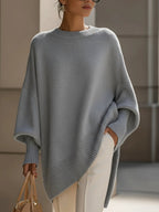 Carol | Mock-Neck Ribbed Quiet Sweater