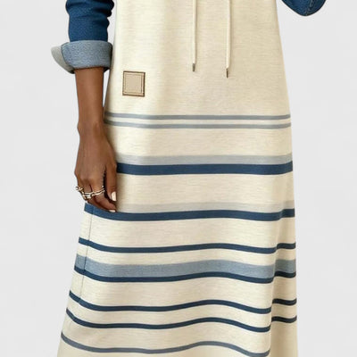 Lylia - Striped Hooded Dress