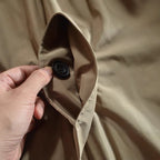 Men's Water-Resistant Quilted Trench Coat