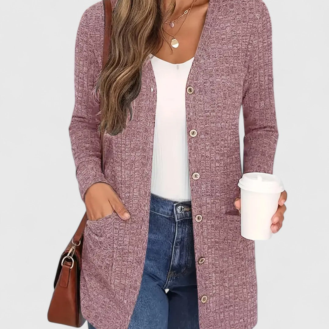 Lindsey - Comfortable V-Neck Cardigan