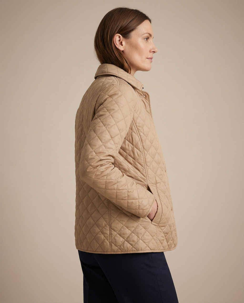 Quilted Button Up Jacket